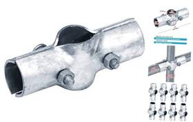 Gd50-s-t8 Ottff 8 Pack 1-3/8 Inch X Line Rail Clamp For Chain Link Fence Boulevard Pipe