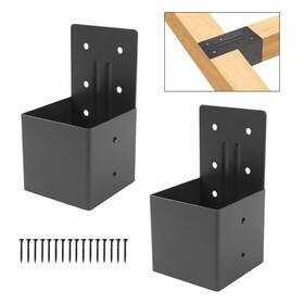 Oulh Lpzt40402 Pergola Brackets 2pcs 4 Inch X Actual 3.6 Rafter Post