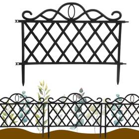 Ouliget 702886046621 Plastic Decorative Garden Fence Grass Lawn Flower Beds Landscaping Ed