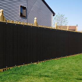 Oumilen 769452096985 6ft X 50ft Privacy Screen Fence Heavy Duty Outdoor Black