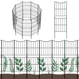 Ousheng N7-pl2109-a55-sj Decorative Garden Fence Fencing 10 Pack 37.5in H X 10ft L Rustproof M