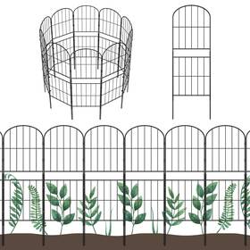 Ousheng Wr-ca1529-b15 Rustproof Metal Garden Fence Panel 36in H X 16ft L For Yard Landscape Decor