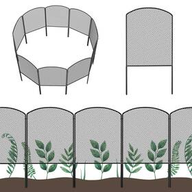 Ousheng Wr-lt-k488 Mesh Decorative Garden Fence Fencing 24in H X 10ft L Dog Barrier Outdoor