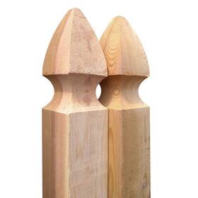 237828 Outdoor Essentials 4 Inch X 5 Ft. Western Red Cedar French Gothic Fence