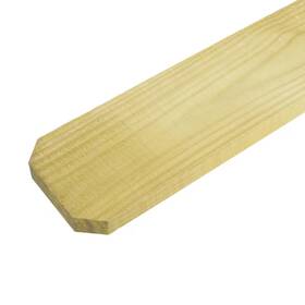 Outdoor Essentials 445038085019 Dog Ear Pine Fence Picket Privacy Wood Fencing 1/2 Inch X 4 12-pack 6 Ft