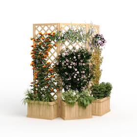 Fnzdofazc2vrbn1bc9ednqtabef Outlane Cedar Privacy Screen With Planter Box - 62 Inch X 10 65 Freestanding Outdoor Fe Fnzdofazc2vrbn1bc9ednqtabef Outlane Cedar Privacy Screen With Planter Box - 62 Inch X 10 65 Freestanding Outdoor Fe