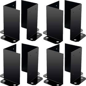 Outmax 4 4inch-4sets 4 X Post Anchor Base Pcs Inner Size 3.6 Inch X3.6 Brackets Heavy