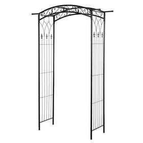 Outsunny 844-253 Garden Arbor H83.5 Inch X W19.25 D51.5 Arch Design Support Vines Plants