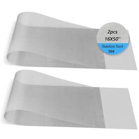 Ov-542 Ovsor 40 Mesh Professional Woven Wire 2pcs Stainless Steel 16x50ftft For
