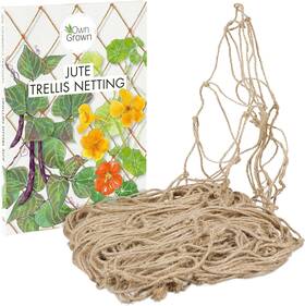 Owngrown 260754841137 Climbing Plant Support 70x70in Natural Jute Garden Netting And Trellis