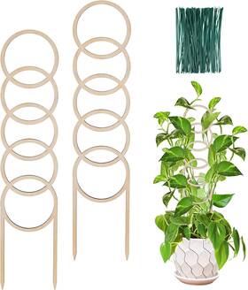 Oyoeetd 313028892886 17.5 Inch Indoor Plant Trellis For Climbing Plants Small Garden Pott