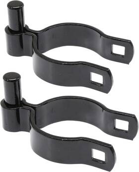 Ozark Fence 744759183262 Chain Link Gate Post Hinge - Heavy Duty Pressed Steel Includes Carriage Bolts