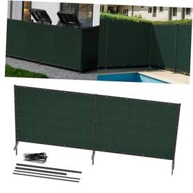 Patio Paradise Inc Cofemf22e0612ge 6ft X 12ft Outdoor Privacy Screen Freestanding 240 Gsm Green
