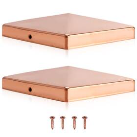 Ds-1617-04-us Patioer 6x6 Solid Copper Post Caps Fence Pyramid Decking Actual 5.5 Inch X5.5