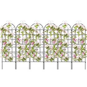 Patiojoy Hcst01264 6 Pack 71 Inch X 20 Metal Garden Trellis Or Climbing Plants Flowers Vegetables