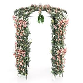 Patiojoy Hcst01274 9.4 X 6.8ft Heavy Duty Arch Trellis With Hanging Hook For Climbing Plants