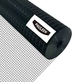 Pauleen Pl-67 Black Hardware Cloth 16 Inch X 10ft 1/2 19 Gauge Pvc Coated Galvanized Steel