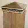 Pcp09cp Nuvo Iron Case Of 24 4 X6 Copper Post Caps Galvanized Pyramid 3.5 X5.5 664723101514