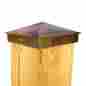 Pcp13cp Nuvo Iron 4.5 X Nominal 5x5 Pyramid Ornamental Aluminium Post Cap Copper 664723101408