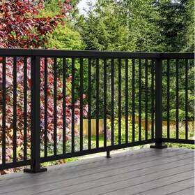 36201 Peak 4ft Aluminum Deck Railing Picket And Spacer Kit 36in Black