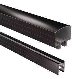 Peak 445000748775 42 Inch H X 4 Ft. W Cable Railing Aluminum Hand And Base Rail In Matte Black