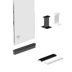 36710 Peak Aluminum Railing Decking Glass Panel Kit Uv Protected Rail Post Exterior Clear