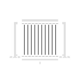 Peak Aluminum Railing 445043664674 4 Ft. Black Deck Picket And Spacer Kit For 42 Inch High System