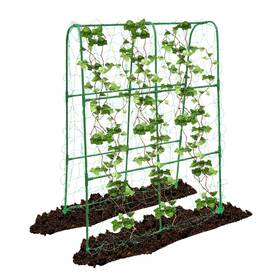 Pheneahill Pgtls00001-00 Compact U-shaped Plant Trellis For Peas Beans And Light Climbing Plants - Rust