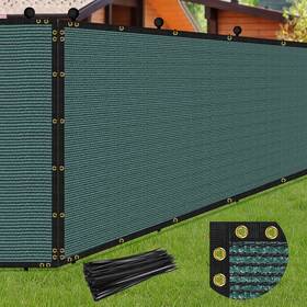 Ysw-green-4-12 Phepetroll 4x12ft Privacy Screen Fence Green Heavy Duty Mesh Fencing Shade Net Cover