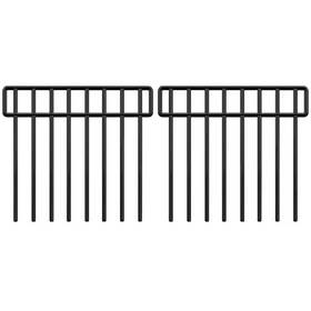 Phewnyzo 313052516567 32 Inch Metal Garden Fence 10-panels No Dig Portable Barrier