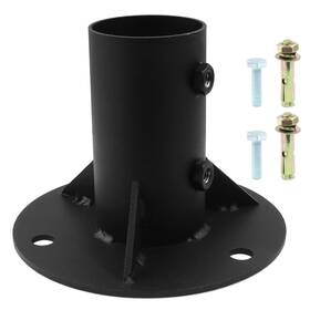 Tr22-22 Phituoda 52mm Round Chain Link Fence Post Pole Flange Base Black Floor 2 Inch Tr22-22 Phituoda 52mm Round Chain Link Fence Post Pole Flange Base Black Floor 2 Inch