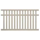 Pkpo-3-5x8 Weatherables Durable Khaki Easy To Assemble Captiva Vinyl Pool Fence