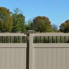 Pkpr-ctrnd-5x8 Weatherables Khaki Bradford Framed Unassembled Vinyl Privacy Fence Panel Kit