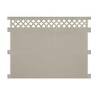 Pkpr-lat-8x6 Weatherables Khaki Privacy Water Resistant Ashton Vinyl Fence Panel Kit