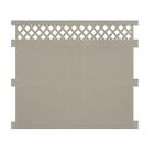 Pkpr-lat-8x8 Weatherables Khaki Water Resistant Ashton Vinyl Privacy Fence Panel Kit