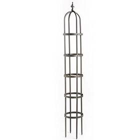 Plow & Hearth 52703-brz Metal Garden Obelisk Indoor/outdoor Powder-coated Steel Trellis For Cli