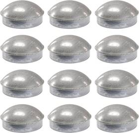 Plum Fittings 711181394764 Chain Link Fence Post Caps 4 Inch Round Dome Die Cast Aluminum External 12 Pack