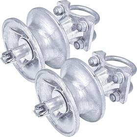Plum Fittings Cra4e 4 Inch Round Post X 2 1/2 Gate Frame Steel Cantilever Roller For Sliding
