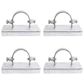 Plum Fittings Wsa212x6 Chain Link Fence 2 1/2 Inch 3/8 Od X 6 Wood To Steel Post Adapters Adapte