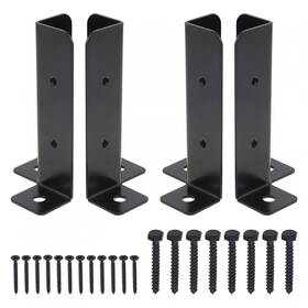 Pnxktxo Bdm 039 4x4 Post Anchor 4 Pcs Adjustable Deck Base Brackets Thick Heavy