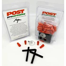 Post Protector 313017079076 Preservative For In-service Posts 24 Piece With Date Tag And Plugs
