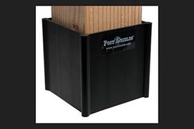 Post Shields 852809007007 Blk 4x4 4 Inch - Black