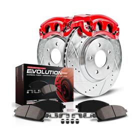 Powerstop Kc2369 Power Stop Z23 Evolution Sport 1-click Brake Kit With Powder Coated Ca