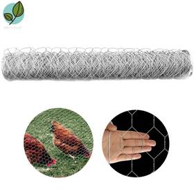744520 Pplushe 24 Inch 150ft Galvanised Protective Netting For Garden Yard 2 Holes Metal Fencing