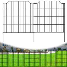Premility Premility-a-11-10 10 Panels Decorative Garden Fence 28 In H X 23.5 Ft L No Dig Animal Barrie
