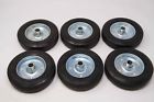 Pressed-steel-8inch-wheels Kit-of-6 Rubber Replacement Wheels Rolling Gate