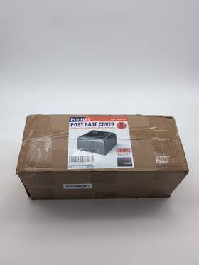 B0cn9ntz6g Prinfort Prinfort8 Piece 4x4 Aluminum Deck Post Base Covers Black Finish Actual 3.5 Inch X3.5