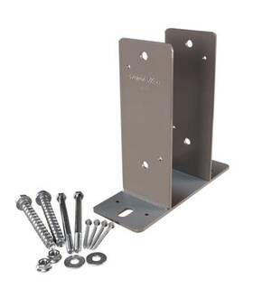 1104996 Pro Anchor Menards 6x6 Concrete Post 4 Pcs Inner Dia 5.6 Inch X5.6 U Shape Wall Holder