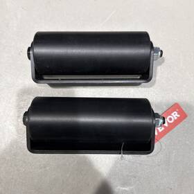 Pro Gate Supply 702443641764 6 Inch Sliding Guide Roller Hard Rubber With Removable Axle Bolt Pair