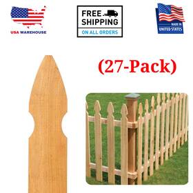 Prowood 239672 Outdoor Essentials Wood Fence Pickets 5/8 Inch X3-1/2 French Gothic 27-pack